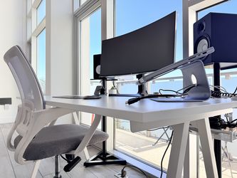 Ergonomic Office Chair - Mesh Back, Flip-Up Armrests