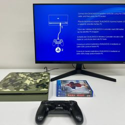 Sony PlayStation 4 Slim (1 Terabyte SSD)(Green Camo) CUH-2015B