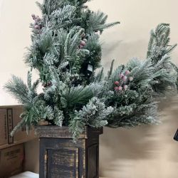 4.5 potted tree with light $50