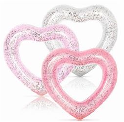 3Pcs Inflatable Heart Pool Floats (brand new)