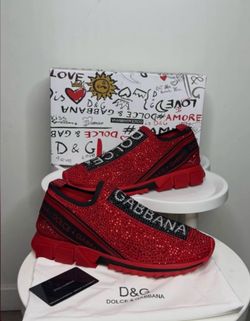 Men’s red Gabbana shoes