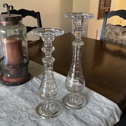 Glass Candle Holders    