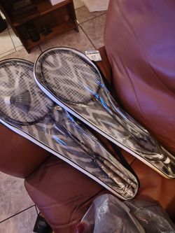 Four tennis rackets