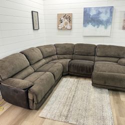 Sectional Couch Reclining W Chaise 