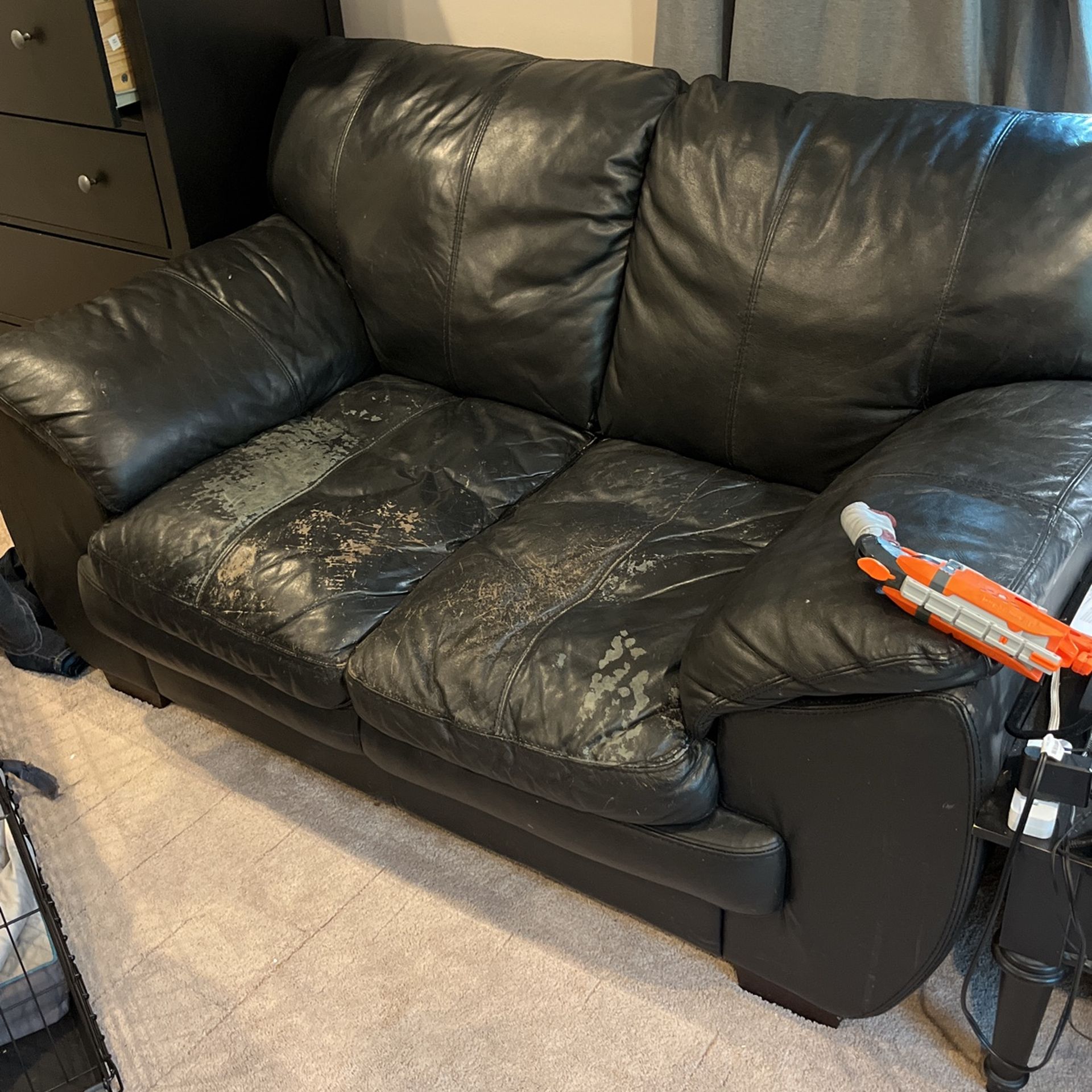 Love Seat Couch Leather