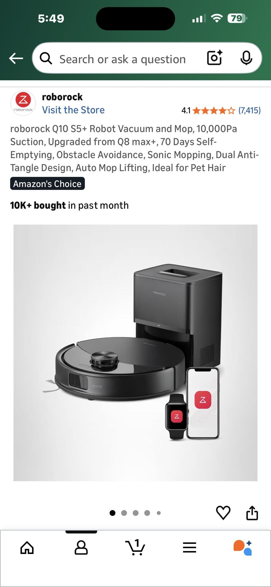 roborock Q10 S5+ Robot Vacuum