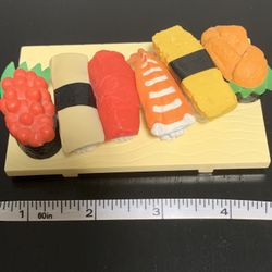 Sushi Eraser Set