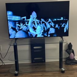 Glass Entertainment Center/ Shelves