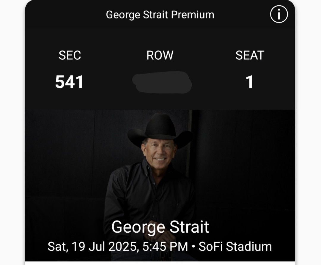 George Strait Concert July 19th