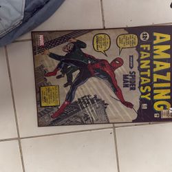 Spider-Man Wood Poster 