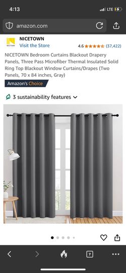 BLACK OUT CURTAINS- BRAND NEW- NEVER OPENED. 