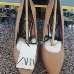 Zara Nude Stiletto Heels