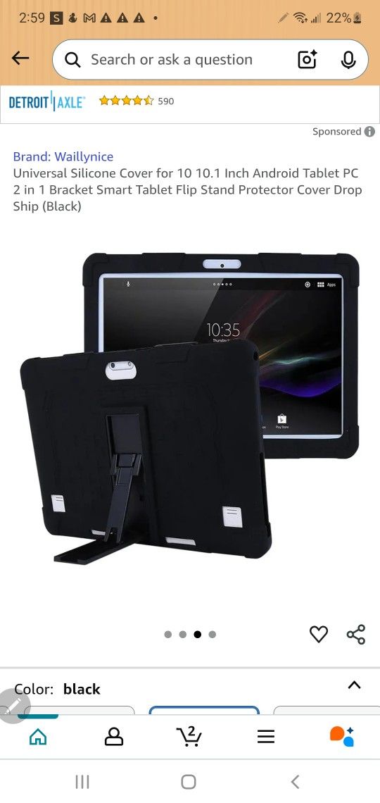 Universal Silicone Cover for 10 10.1 Inch Android Tablet PC 2 in 1 Bracket Smart Tablet Flip Stand Protector Cover Drop Ship (Black)