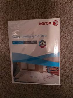 Xerox premium Multi-Use Printer Paper, Standard, Letter Size (8 1/2" x 11"), 96 Brightness, 24 Lb, heavy weight, Acid free. Ream Of 800 Sheets. Made i