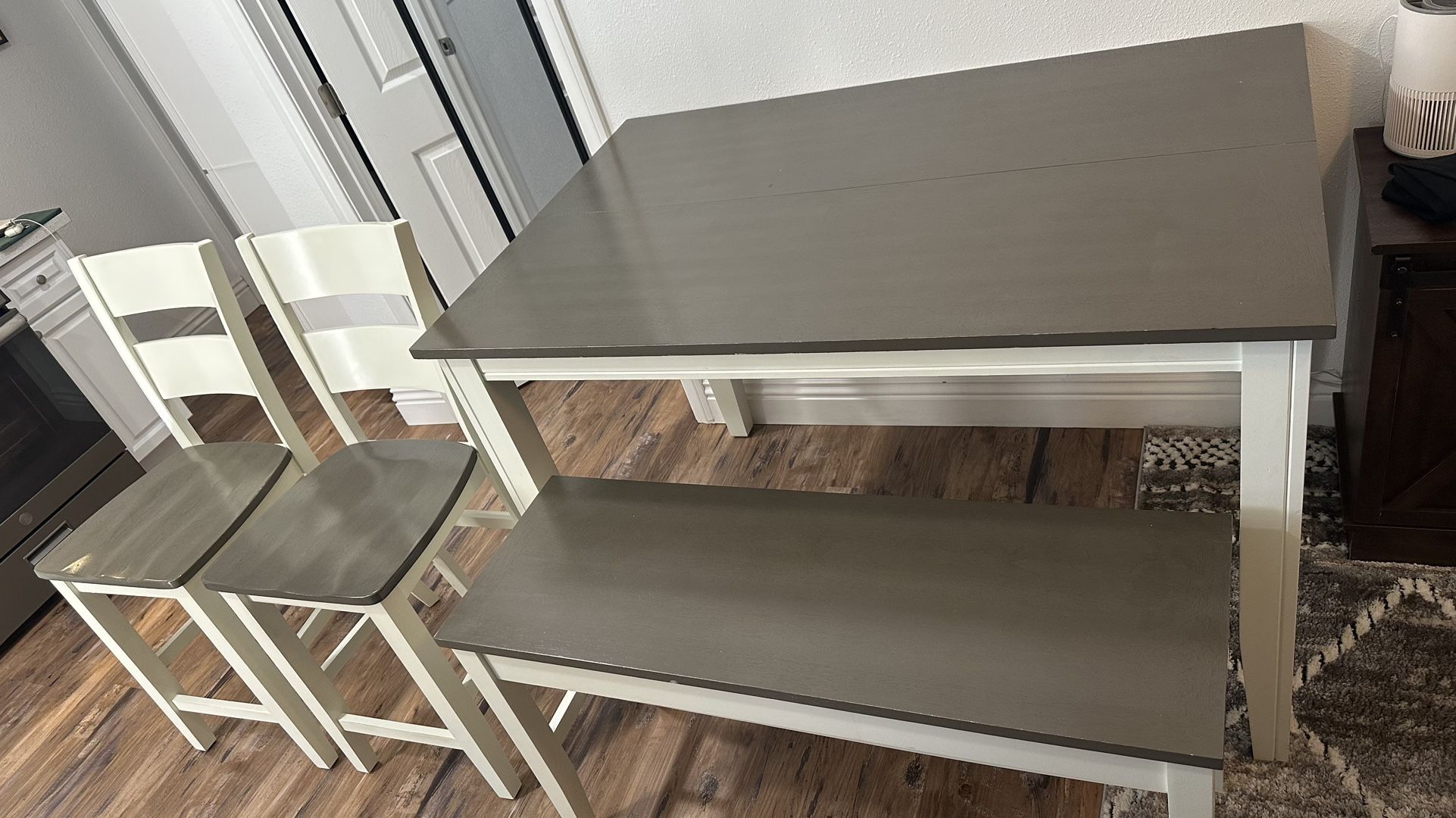 4 Chair, 1 Stool - Dining Set