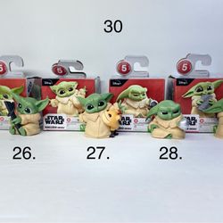 $20. Each or lot for $69.  26-27-28-30 STAR WARS The Bounty Collection Series 5, Grogu Figures, 2.25-Inch-Scale Loth-Cat Cuddles, Darksaber Discovery,