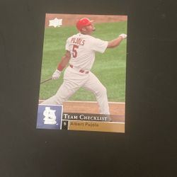 09 Upper Deck Albert Pujols. #479