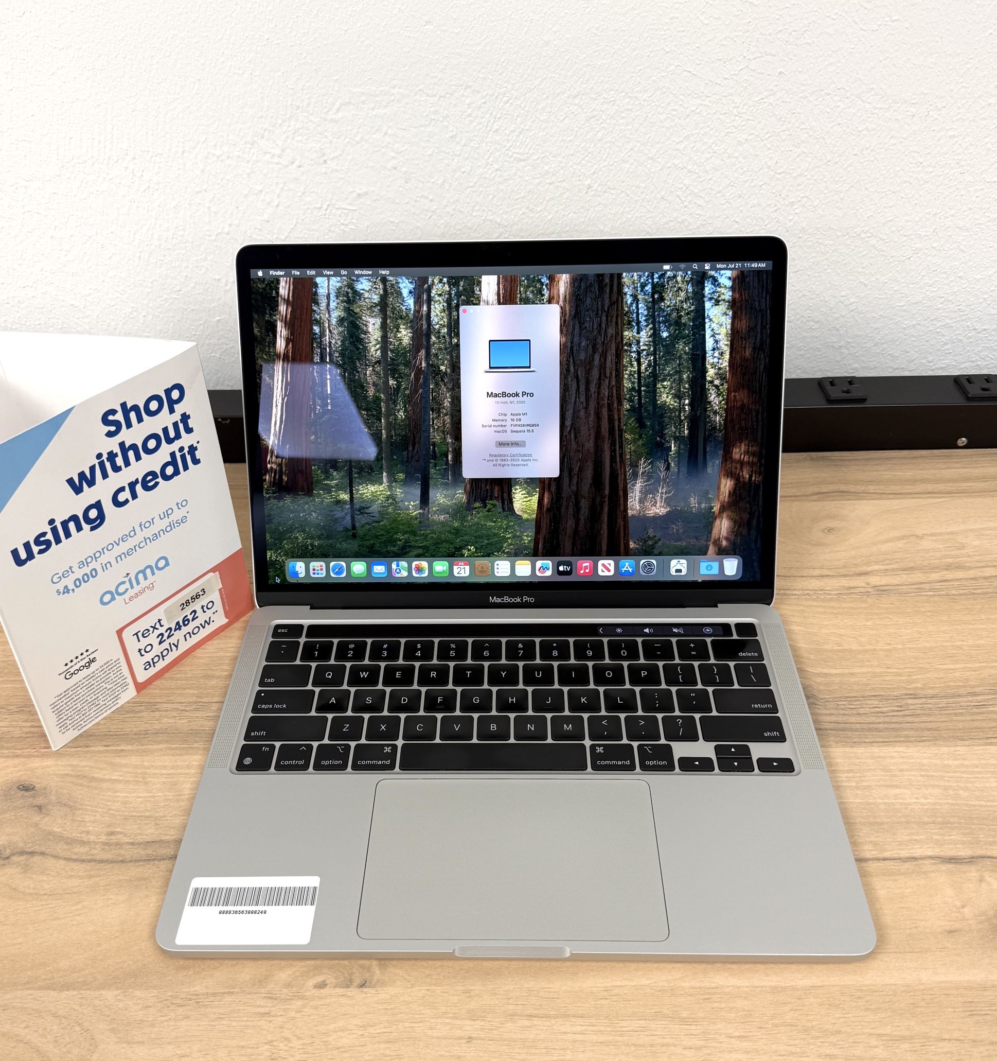 MacBook Pro M1 2020 1TB 16GB 13inch おまけ有 2020 Apple MacBook Pro M1 Chip (13-inch, 16GB RAM, 1TB SSD