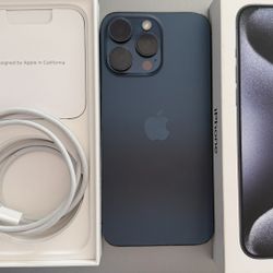 UNLOCKED Apple iPhone 15 Pro Max 1TB - Blue Titanium