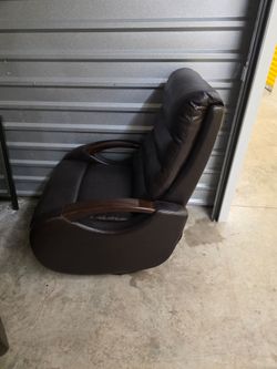 Brown Leather Fold out Chairs