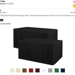 6’ tablecloths- 2