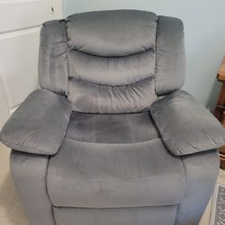 Suede Recliner 