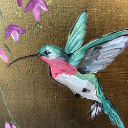 Little Hummingbird Original Painting 