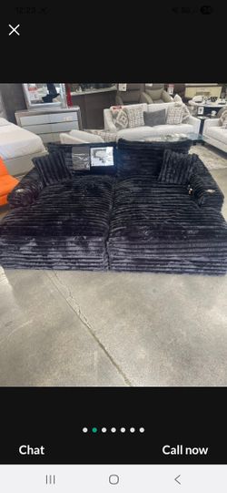 Brand New Doble Chaise Lounge Corduroy Fabric Super Soft $999