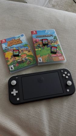 Nintendo switch light + games