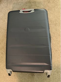 DELSEY  Large Hard-Shell Spinner Suitcase – Gray