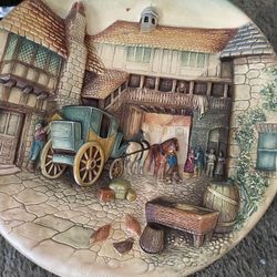 Antique Hand Painted Plates 