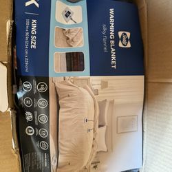 SEALY Electric Blanket King Size, Flannel Heated Blanket with 10 Heating Levels & 1-12 Hours Auto Shut Off, Fast Heating Warm Blanket, Machine Washabl