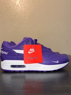 Supreme x Nike Air Max 1 '87 SP “Varsity Purple” Size 9