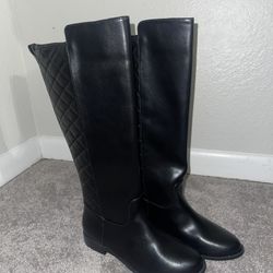 Black Quilted Boots