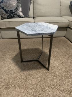West Elm marble Side Table