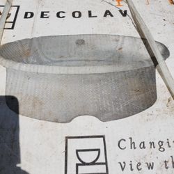 New White Drop In Bathroom Sink