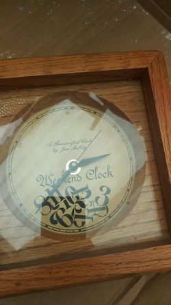 Reloj madera weeckens clock