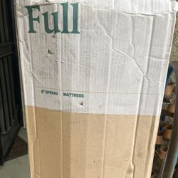 Brand New. 8” Full Size Mattress. Spring Hybrid. Foam/innerspring 