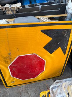 Large stop here sign 36”
