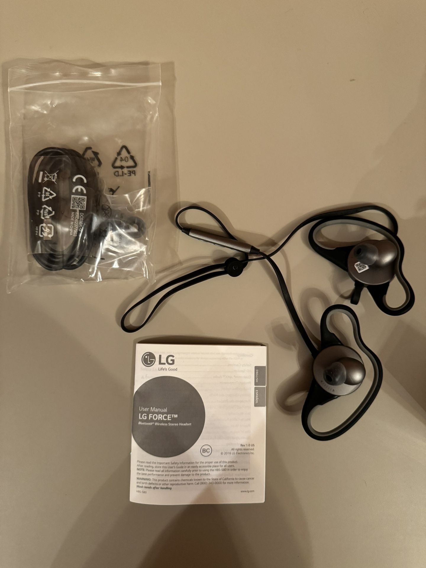 LG Force Bluetooth Wireless Stereo Headset