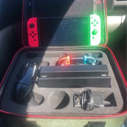 Nintendo Switch With Tons Of Accessories