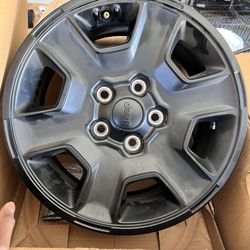 17 Inch Black Factory Jeep Rims (all 4)