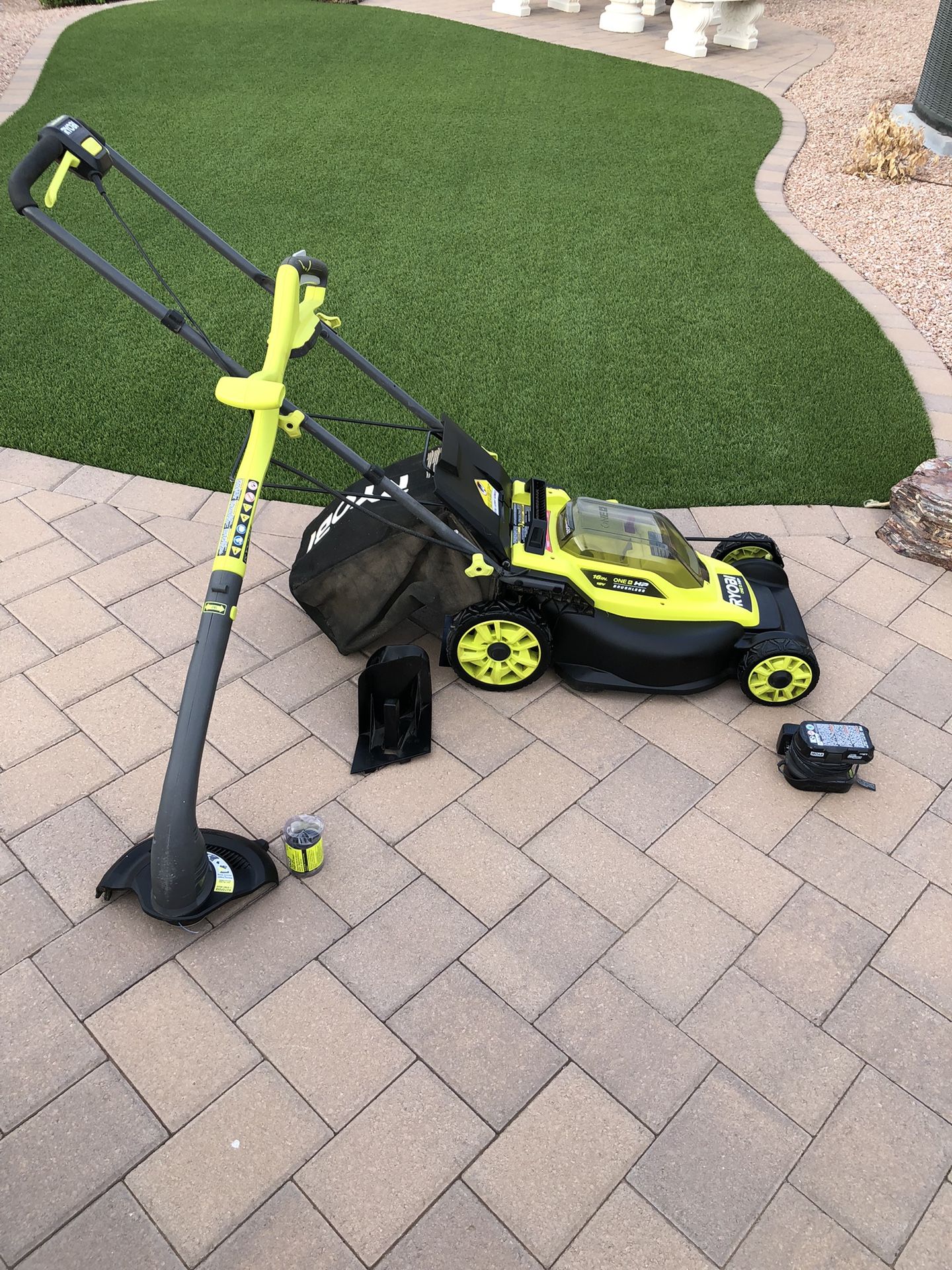 Ryobi Rechargeable Mower And Trimmer