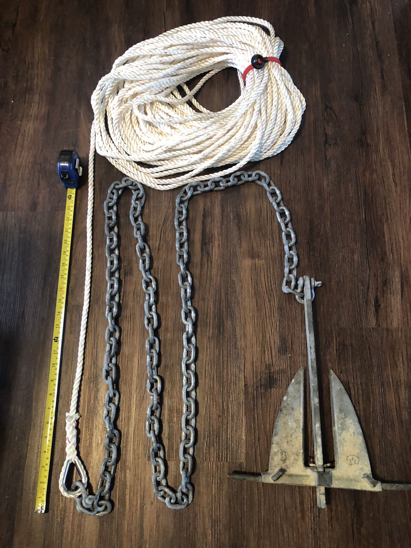 Boat Accessories DEAL: 4lb Anchor Package With Shackles And Rope