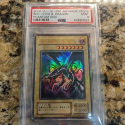 Yu-Gi-Oh 2000 Phantom God Red Eyes Black Dragon PG-09 Ultra Rare PSA 9 MINT
