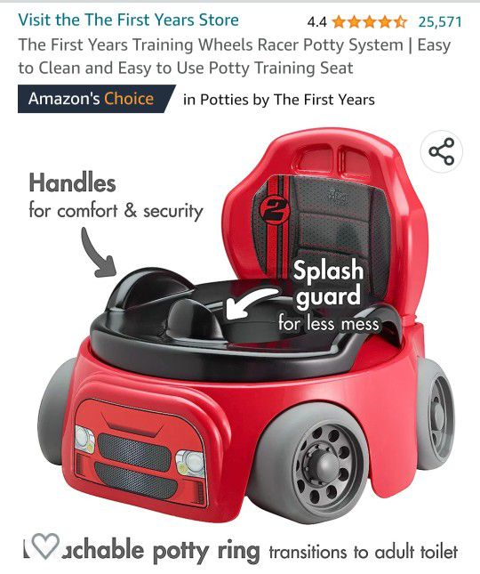 The First Years Training Wheels Racer Potty System

