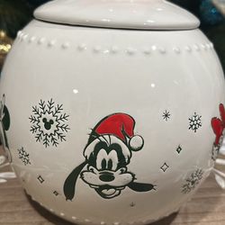 Mickey And Friends Christmas Ornament Cookie Jar