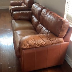 Leather Couch ( 2 Couches)