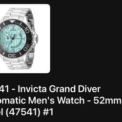 Invicta Grand Diver Automatic 52mm – Turquoise Dial, 300M, New