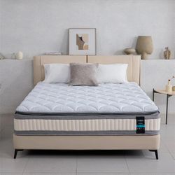 12” King Hybrid Mattress – Spacious & Comfortable Sleep